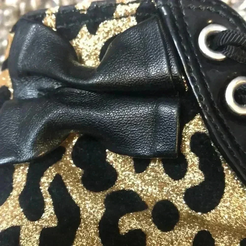 Seychelles black GOLD ANIMAL PRINT GLITTER PATTON LEATHER‎ BOOTIES
